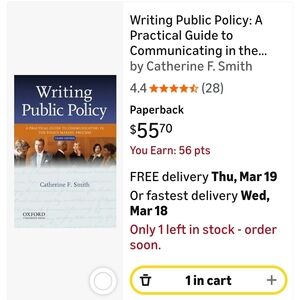 Writing Public Policy by Catherine F. Smith